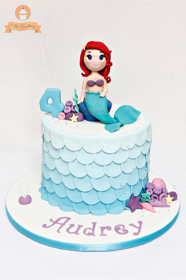 Ariel Mermaid Cake Cake By The Sweetery By Diana Cakesdecor