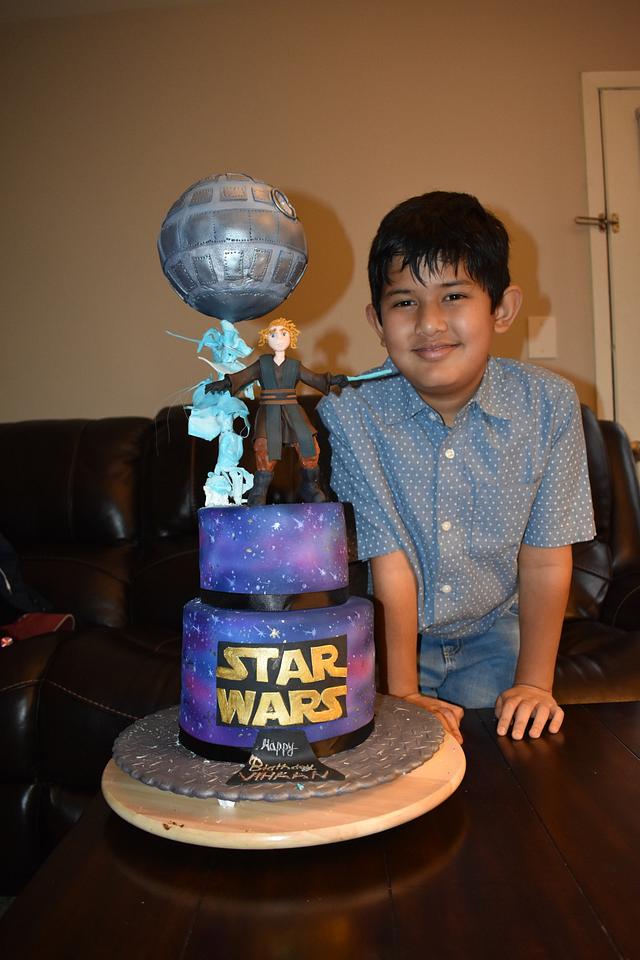 Star wars cake Decorated Cake by Garima rawat CakesDecor