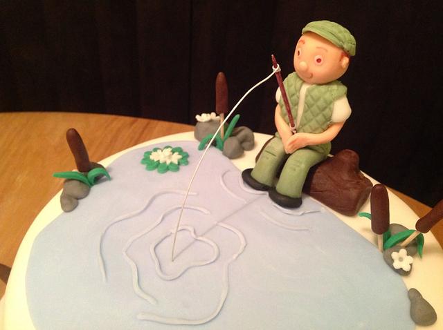 Fisherman's Birthday Cake - Cake by Sarah's Crafty Cakes - CakesDecor