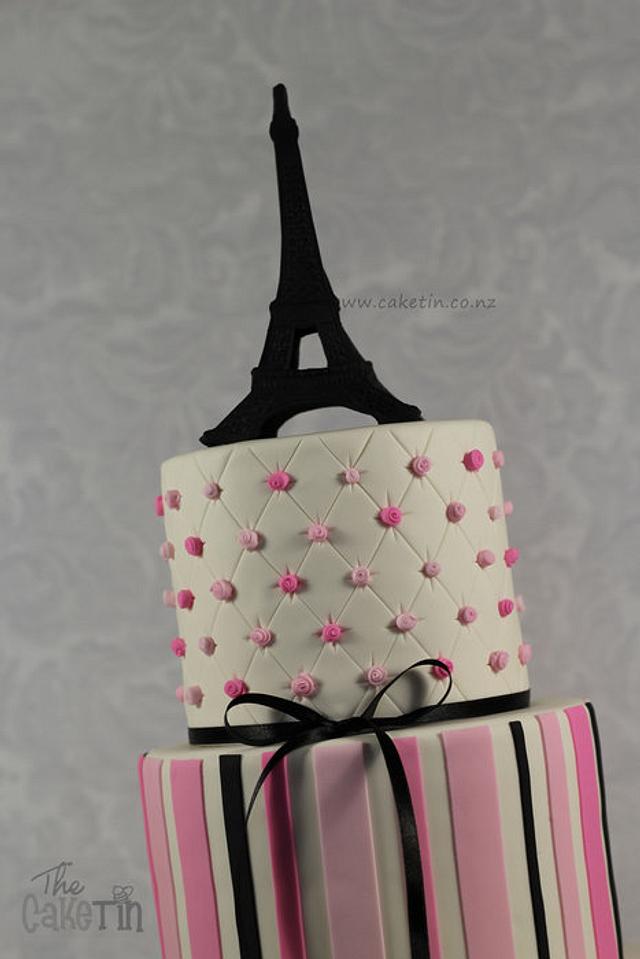 Paris Themed First Birthday cake - Cake by The Cake Tin - CakesDecor