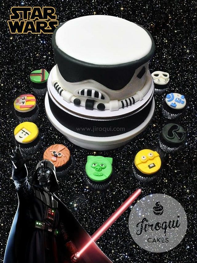 Starwars Stormtrooper Cake And Cupcakes Cake By Kay Cakesdecor