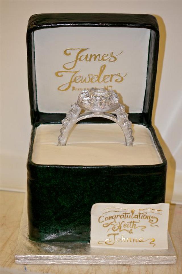 Engagement ring Cake by Svetlana CakesDecor