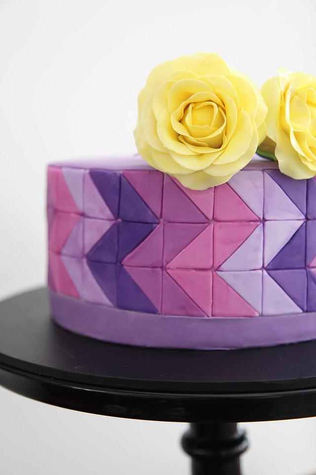 Modern Mosaic Cake - Cake by Lorelei - CakesDecor