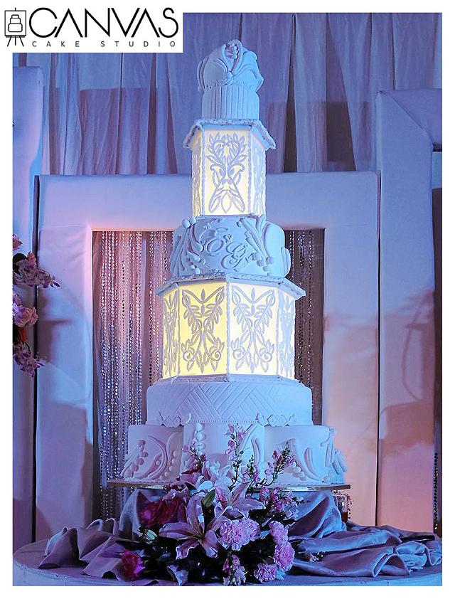 Lantern Wedding Cake 