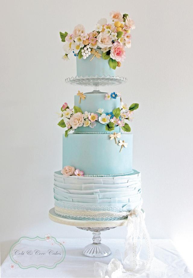 Bohemian Romance Wedding Cake - Decorated Cake by Cobi & - CakesDecor