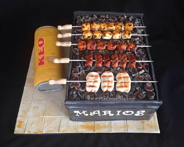 This BBQ-Themed Cake With Sausages Has Caused Quite a Stir Online: 'Unique'