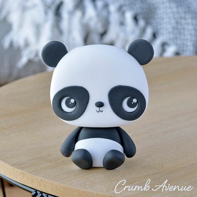 Cute Panda Cake Topper - Decorated Cake by Crumb Avenue - CakesDecor