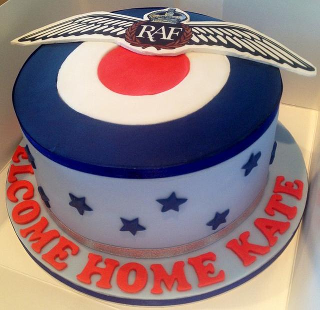 RAF Welcome Home cake 