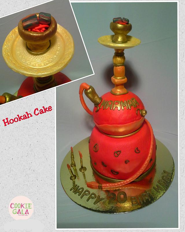 hookah cake Decorated Cake by cookie gala CakesDecor