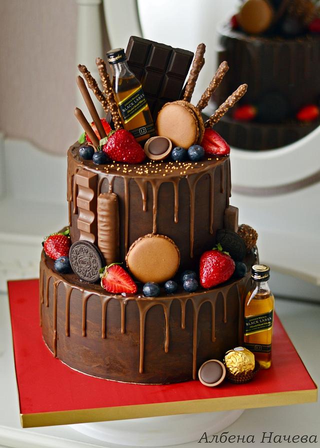 Natural Ganache drip cake - Cake by Albena Nacheva - CakesDecor