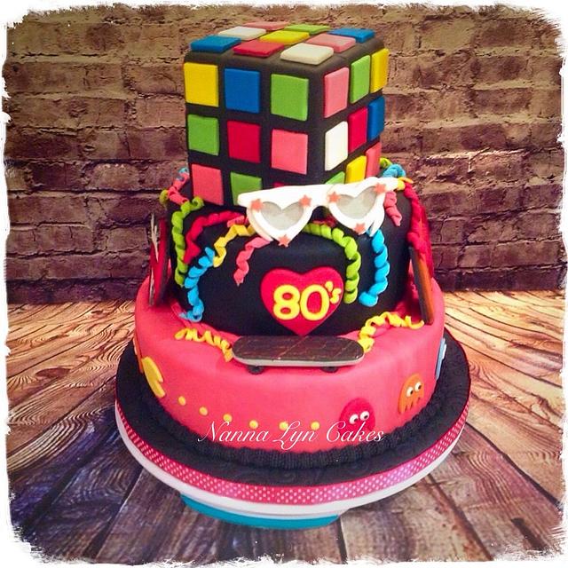 80's Themed Cake