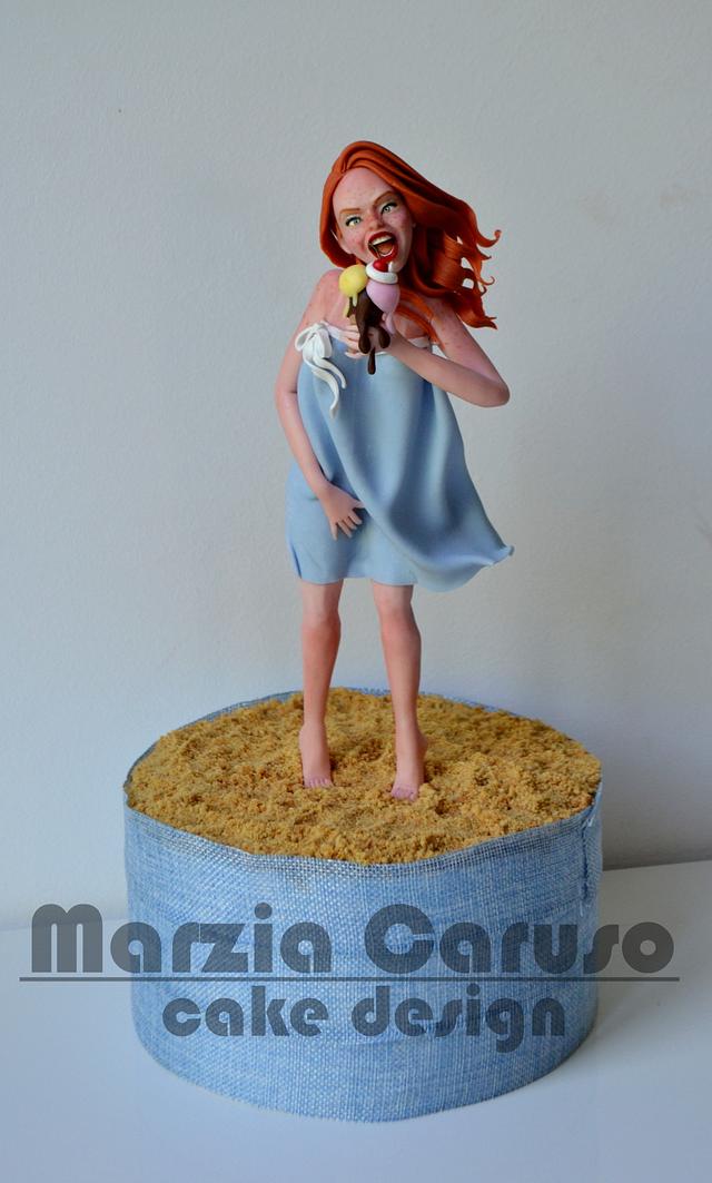 Summer girl Decorated Cake by Marzia Caruso cake design CakesDecor