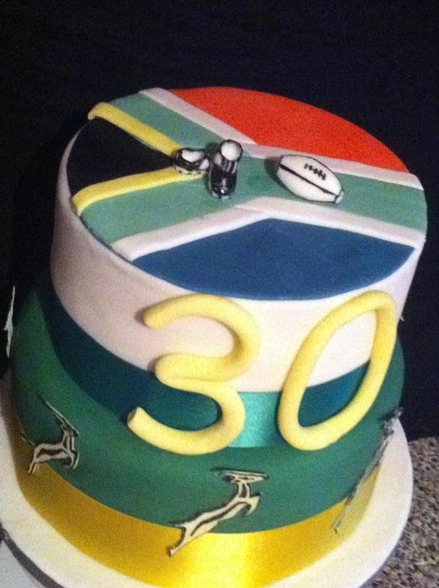 African Rugby Cake