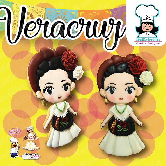 Veracruz traje t pico regional Decorated Cookie by CakesDecor