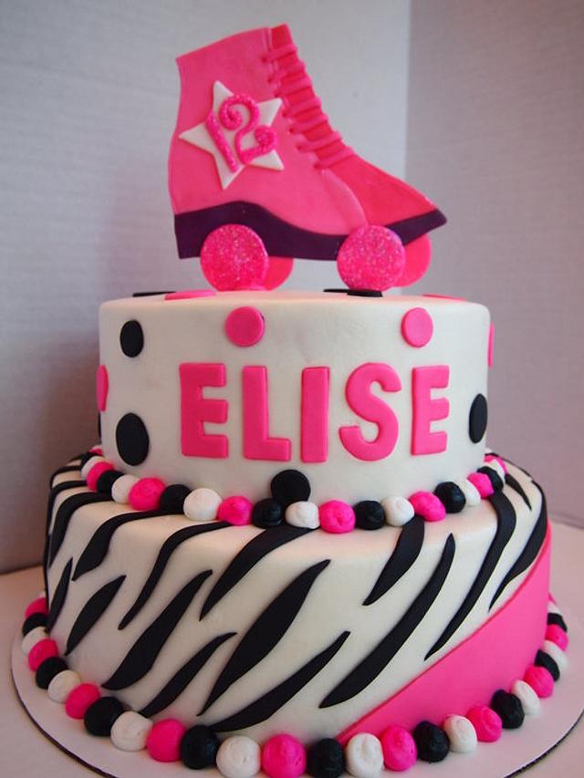 SKATE CAKE FOR ELISE - Decorated Cake by Christie's - CakesDecor