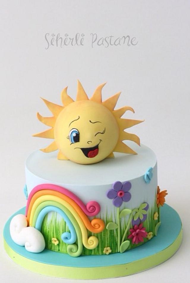 Sun Cake - Decorated Cake by Sihirli Pastane - CakesDecor