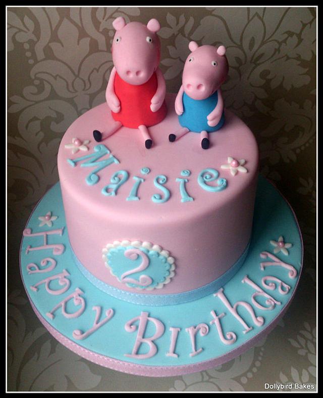 Peppa & George Pig Cake - Cake by Dollybird Bakes - CakesDecor