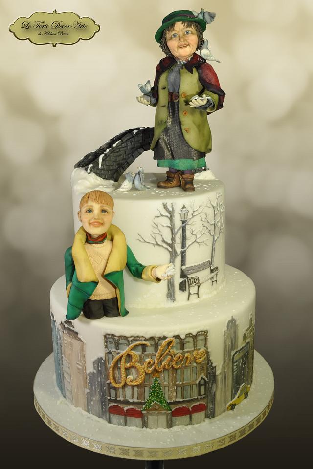 Christmas gift - cake by Adelina Baicu Cake Artist - CakesDecor