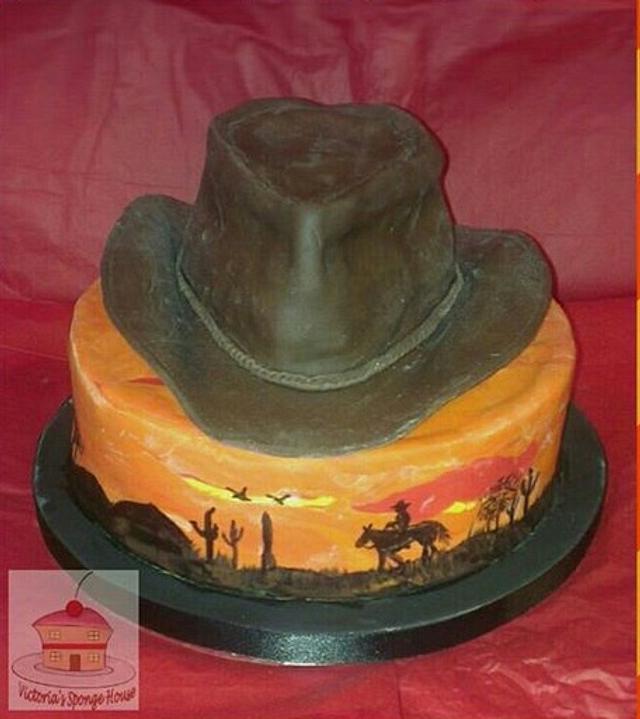 Cowboy hat Cake by Victoria's Sponge House CakesDecor
