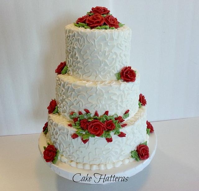 Roses And Lace Decorated Cake By Donna Tokazowski Cake Cakesdecor 6884