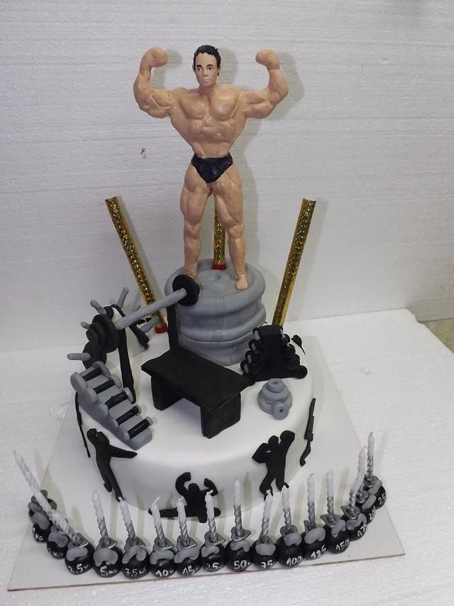 Gym themed cake, sport cake, bodybuilding cake | Cake for husband, Birthday  cake for husband, 40th birthday cakes