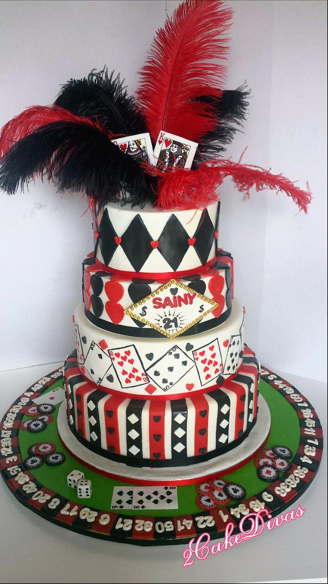 Vegas Casino Cake - Decorated Cake by Sandy - CakesDecor