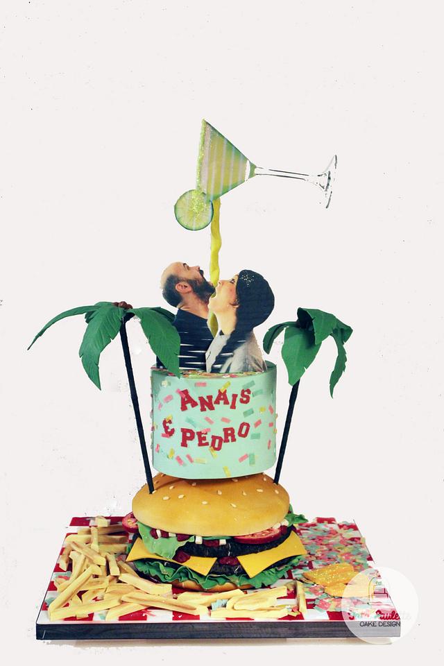 Burger Margarita Cake Cake By Tata Paulette Cakesdecor