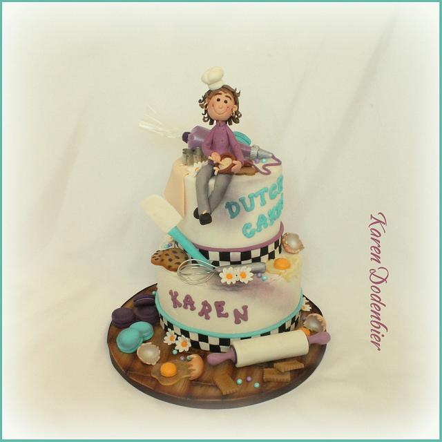 My Own birthday cake! - Decorated Cake by Karen Dodenbier - CakesDecor