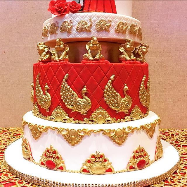 Hindu Wedding Cake Cake By Cakes Paradise Cakesdecor 