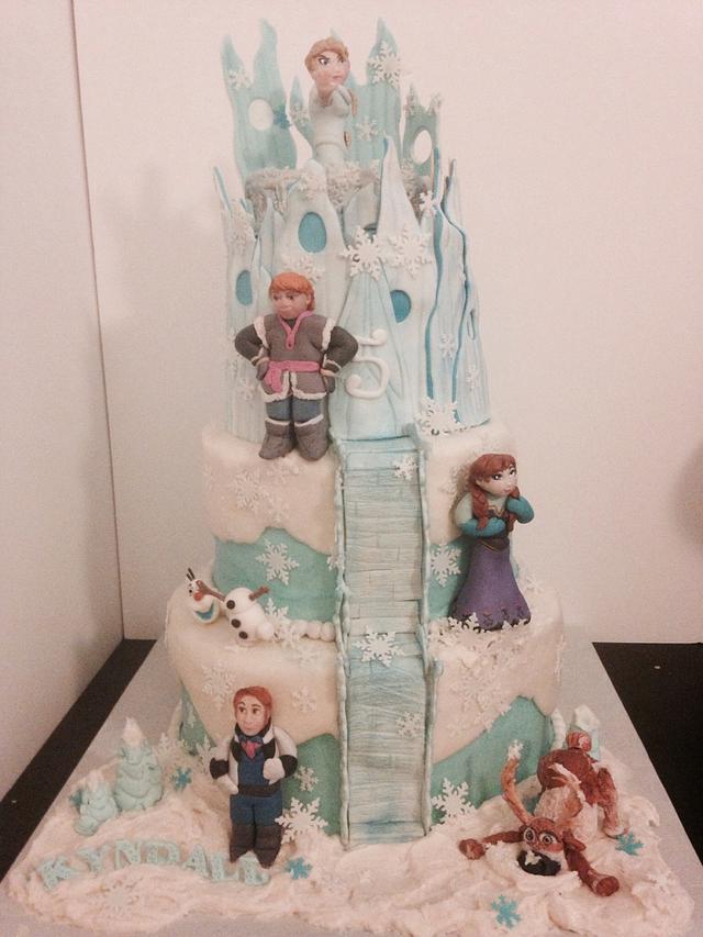 Disney Frozen - Decorated Cake by Cake Waco - CakesDecor