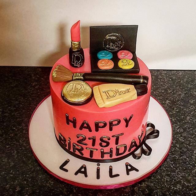 21 birthday cake - Decorated Cake by The Custom Piece of - CakesDecor