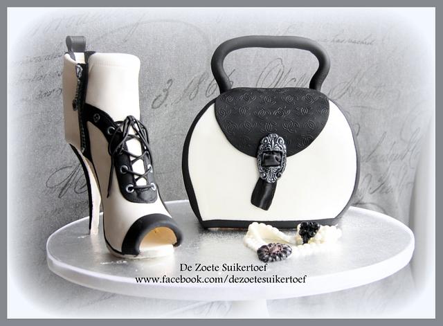 Chanel purse and sugar high heel.