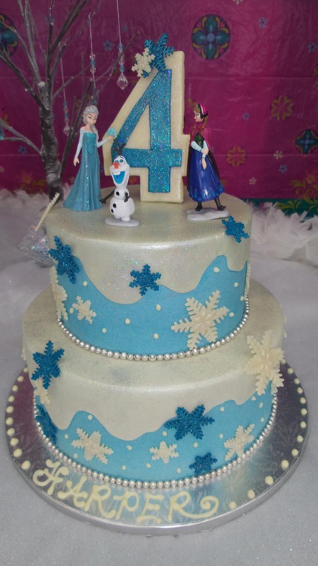 Frozen Cake - Decorated Cake by MJ'S Cakes - CakesDecor