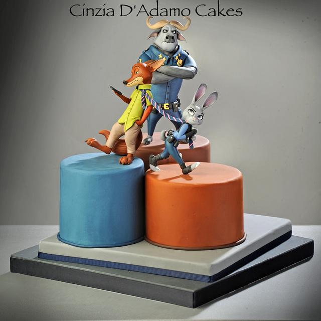 Zootopia Cake Con Collaboration Cake by D'Adamo CakesDecor