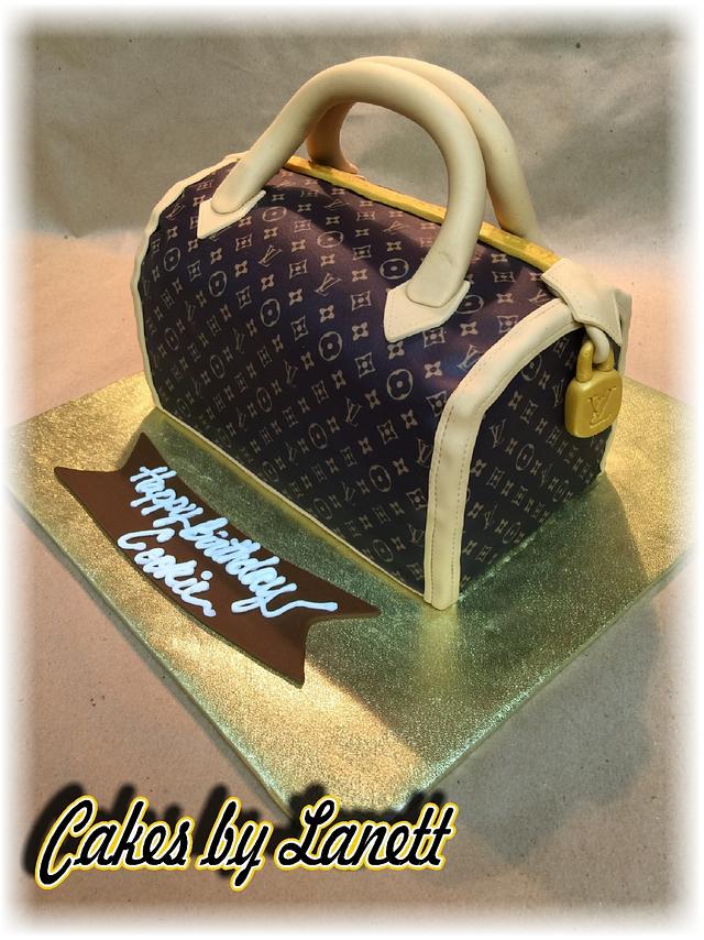 Louis Vuitton Purse Cake - Decorated Cake by Lanett - CakesDecor