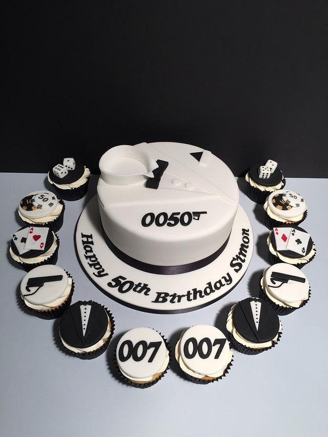James Bond 007 Cubcakes - Celebrate & Decorate