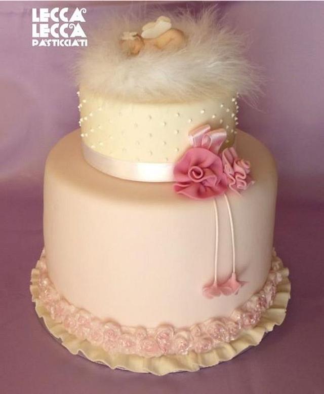 Baptism cake - Decorated Cake by leccalecca - CakesDecor