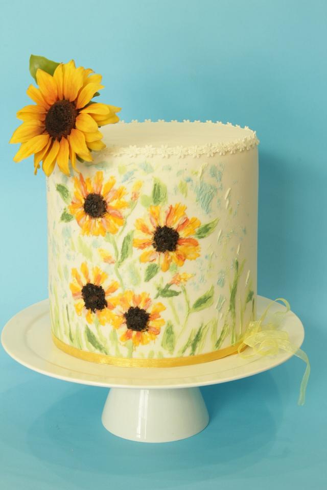 sunflowers Decorated Cake by Flavia De Angelis CakesDecor