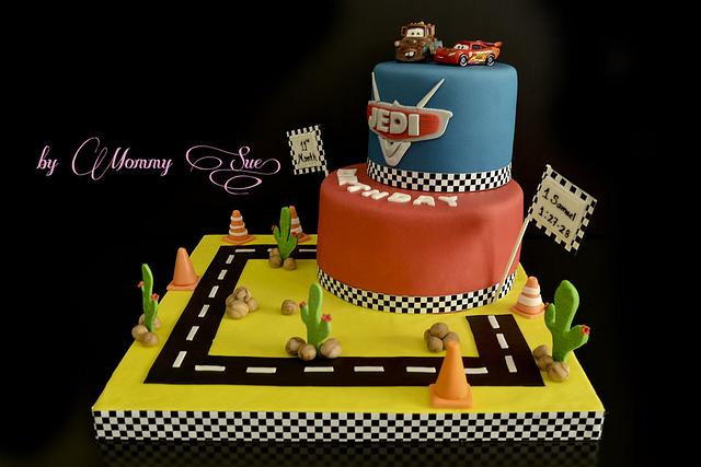 Cars Themed Cake - Cake by Mommy Sue - CakesDecor