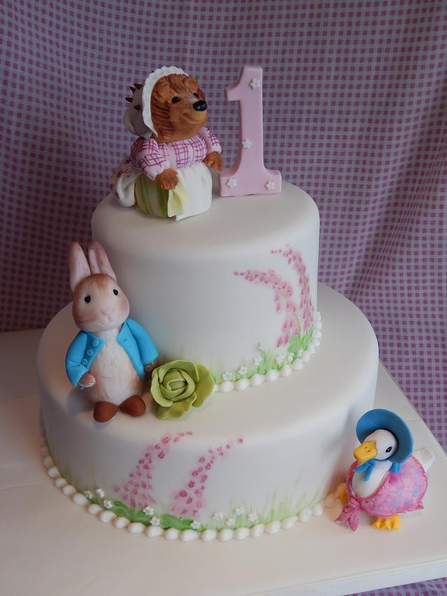 Beatrix Potter 1st Birthday - Decorated Cake by Elizabeth - CakesDecor