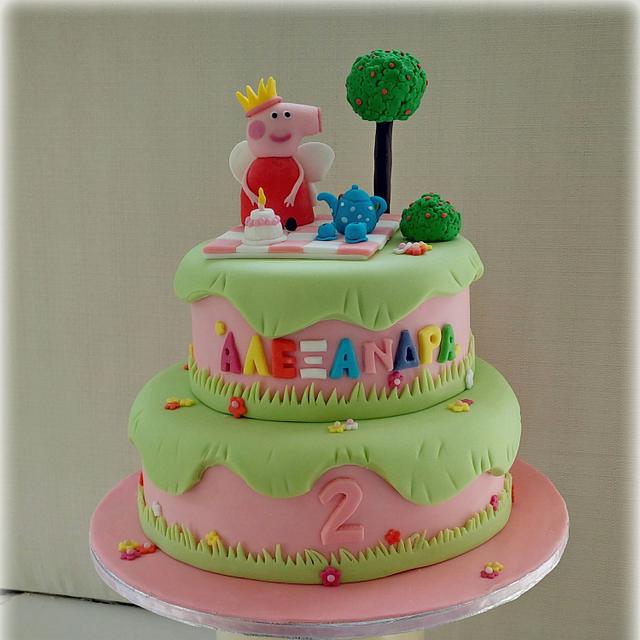 Peppa pig - Decorated Cake by nef_cake_deco - CakesDecor