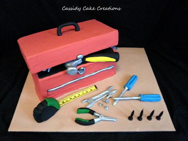 Tool Box Birthday Cake - Decorated Cake by Cassidy Cake - CakesDecor