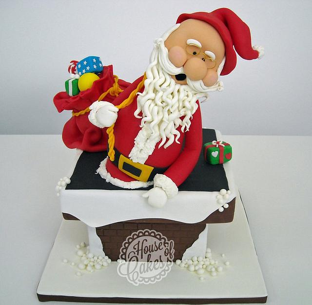 Santa Claus cake - Cake by Carla Martins - CakesDecor