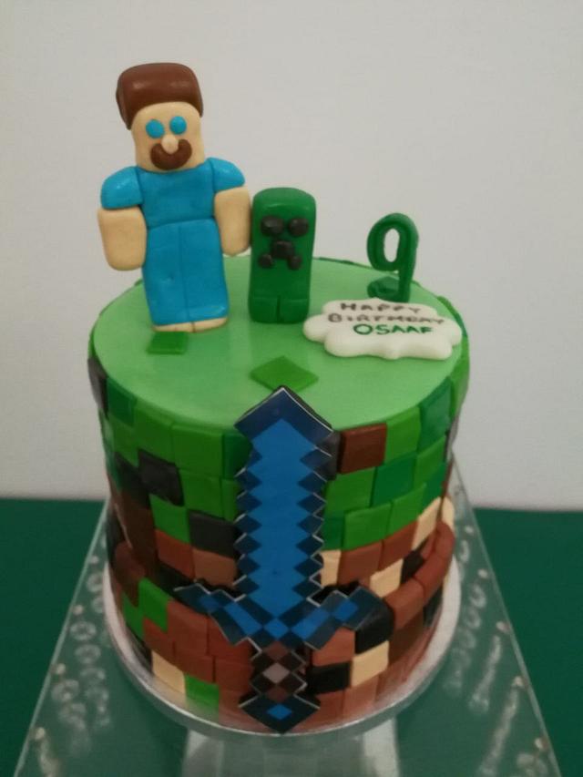 Minecraft cake - Decorated Cake by Samyukta - CakesDecor