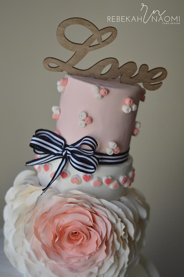 Parisian Birthday Cake Decorated Cake by Rebekah Naomi CakesDecor