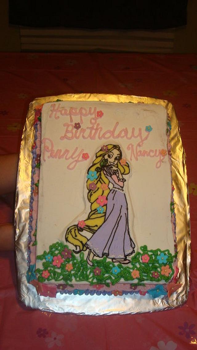 Tangled cake