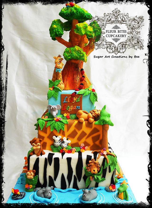 safari cake decorating ideas