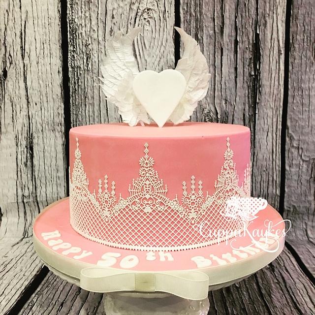 Angel Wing Cake - Decorated Cake By Kay Cassady - CakesDecor