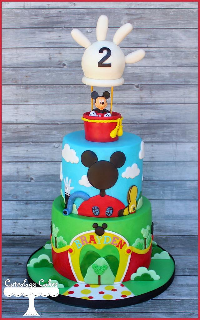 Mickey's Clubhouse Cake - Cake by Cuteology Cakes - CakesDecor
