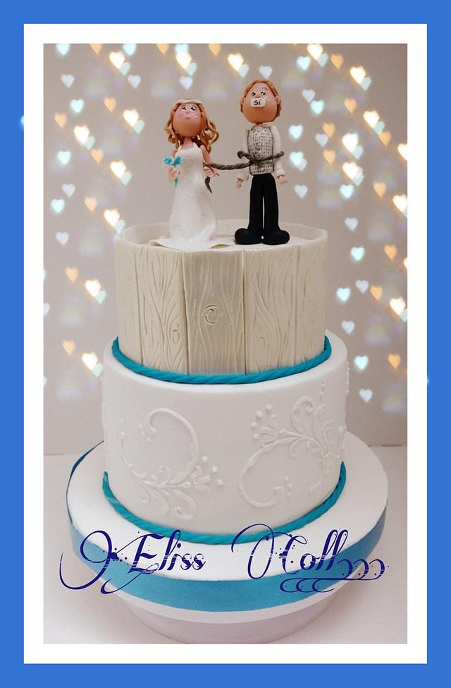 Wedding cake Cake by Eliss Coll CakesDecor